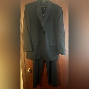 Jones New York Black Suit with Satin Trim